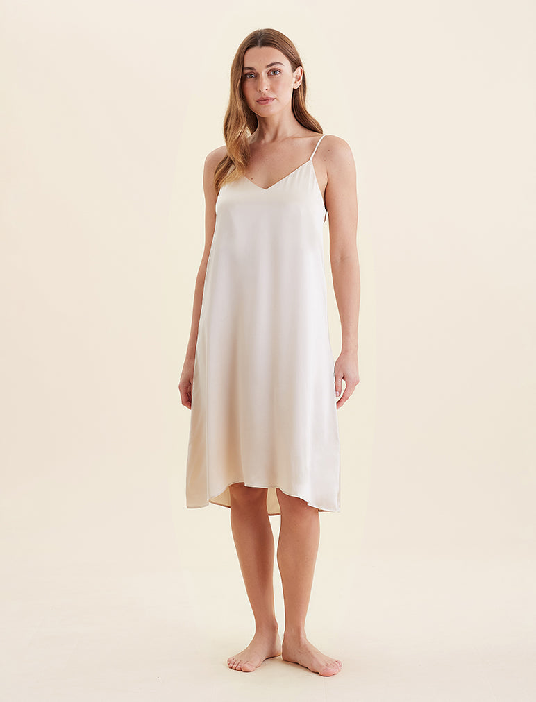 Audrey Mulberry Silk Slip Nightgown