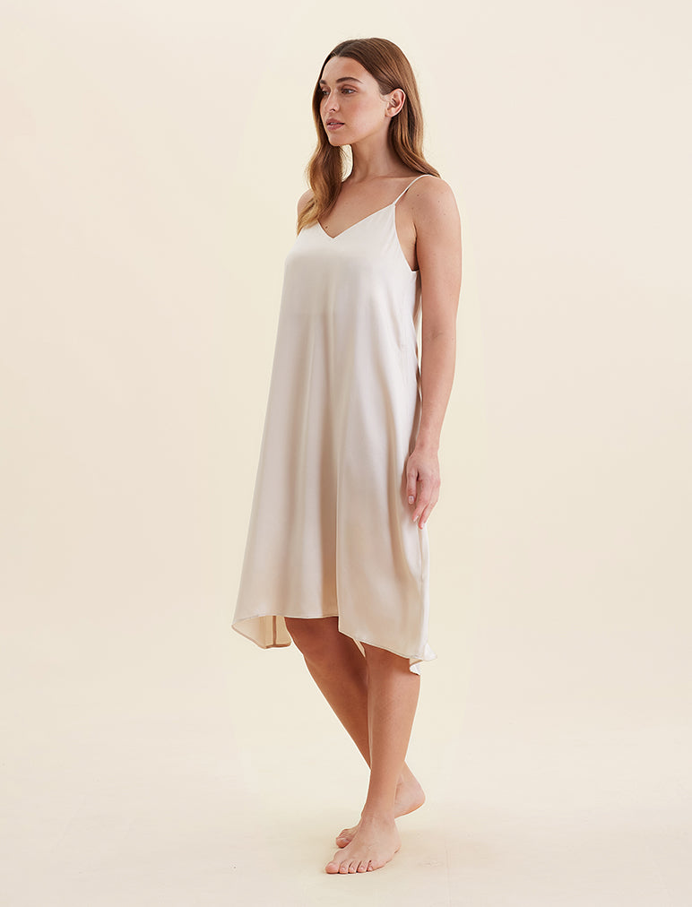 Audrey Mulberry Silk Slip Nightgown