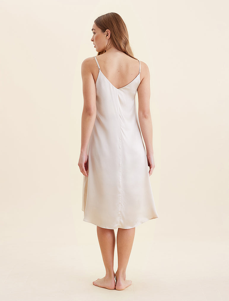 Audrey Mulberry Silk Slip Nightgown