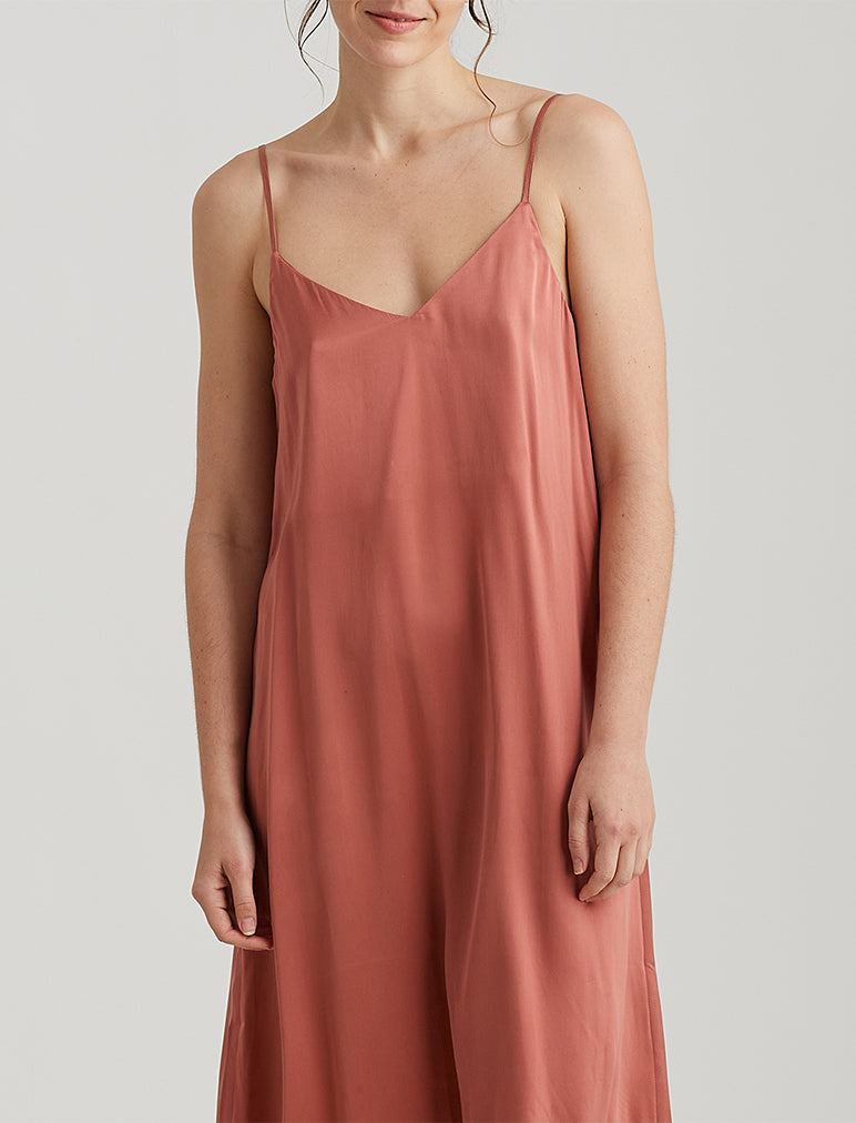 Papinelle  Washable Silk Slip Nightgown in Slate – Papinelle Sleepwear US