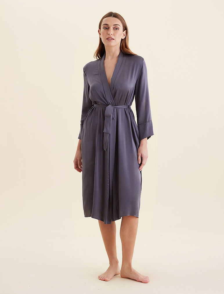 Audrey Mulberry Silk Long Robe