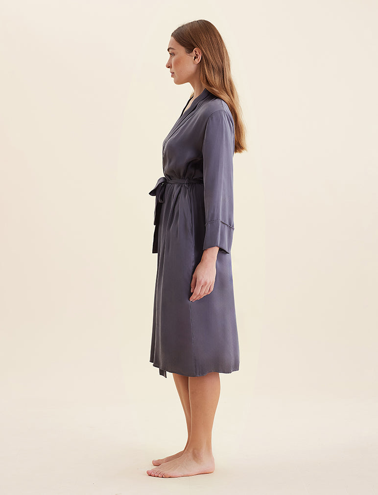 Audrey Mulberry Silk Long Robe