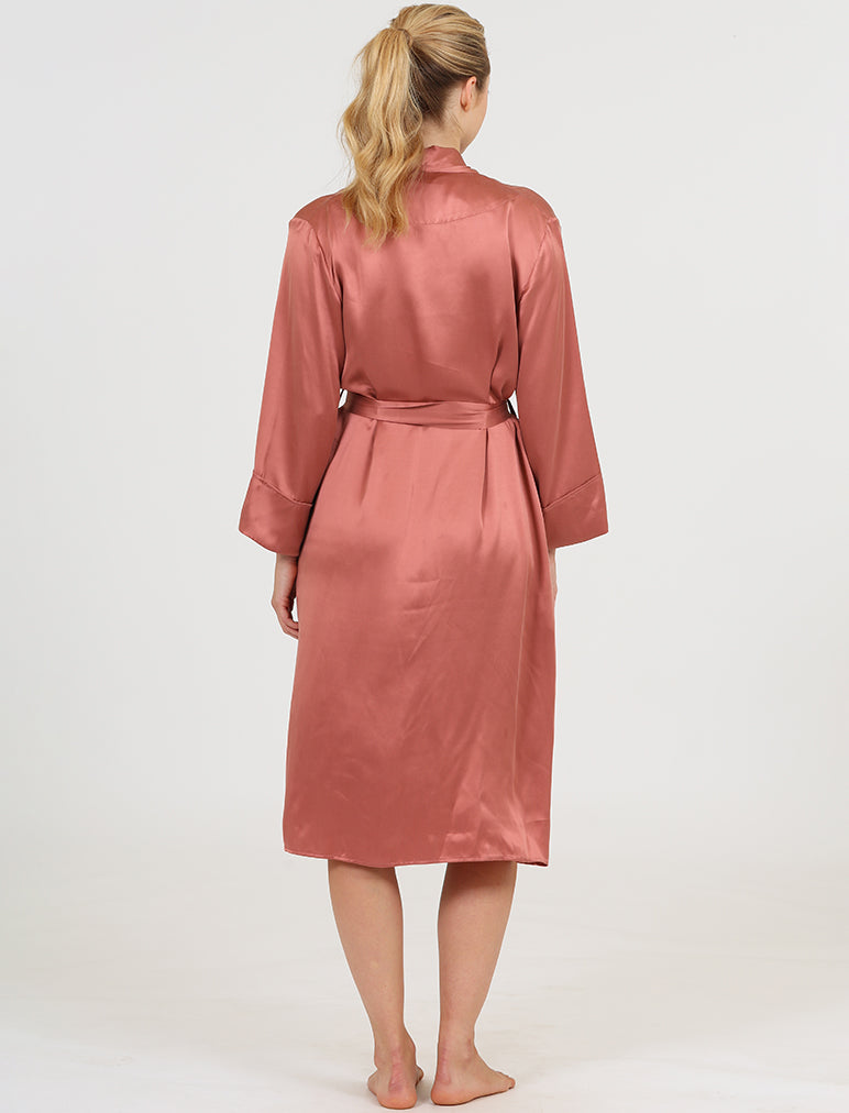 Audrey Washable Silk Long Robe