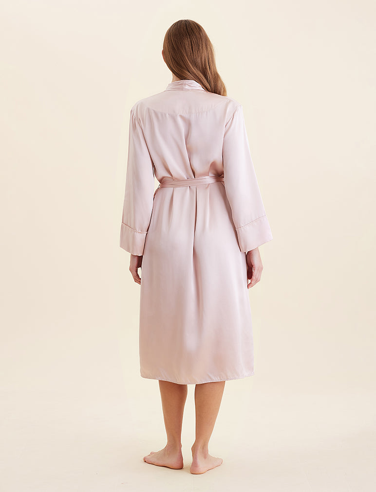 Audrey Washable Silk Long Robe