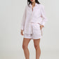 Cotton Stripe Shirting Boxer PJ Set