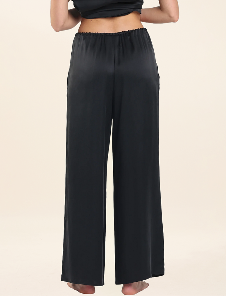 Washable Silk Wide Leg Pant