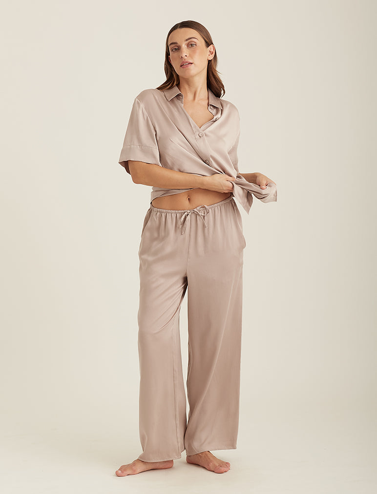 Washable Silk Pajamas - Comfortable Leisure Wear - Black – Luala Silk
