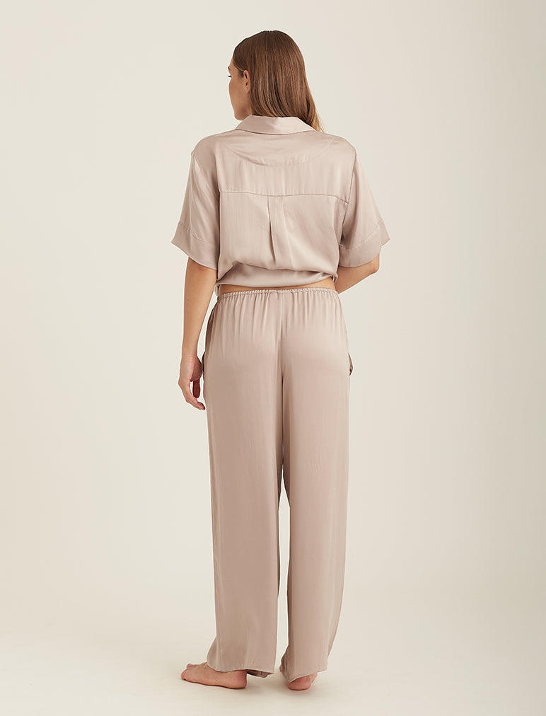 Audrey Washable Silk Wide Leg Pant