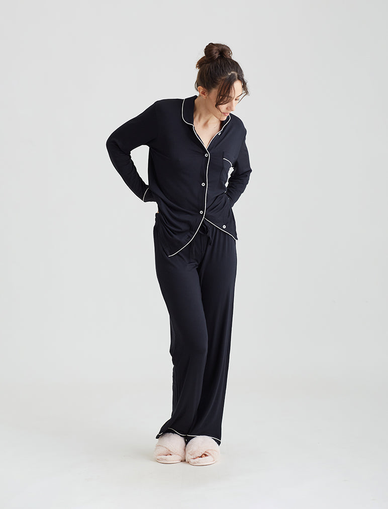 Black outlet modal pyjamas