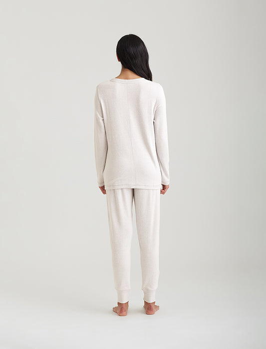 Feather Soft LS Top in Ecru