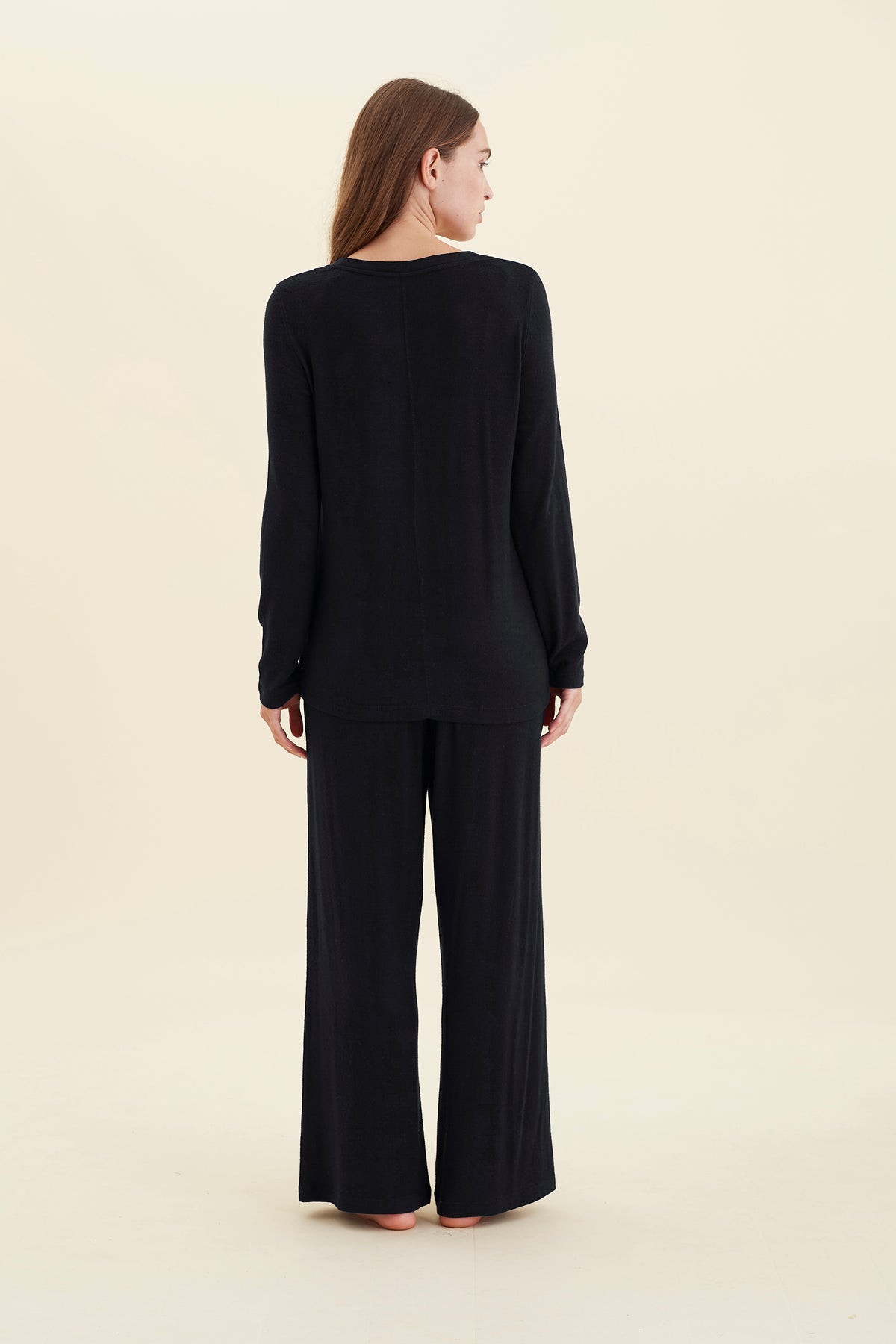 Feather Soft Long Sleeve Top & Wide Leg Pant