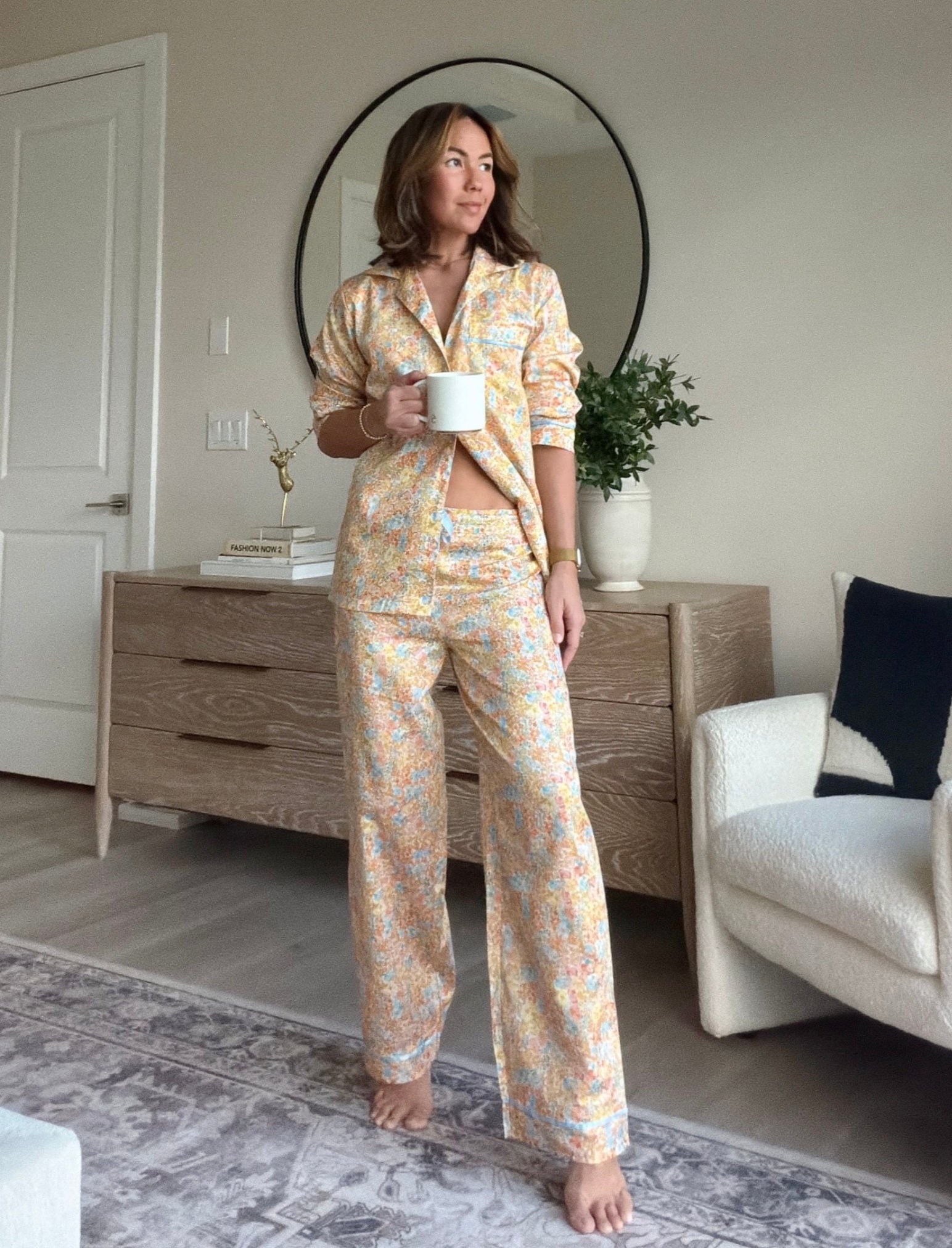 Carly Floral Full Length PJ Set