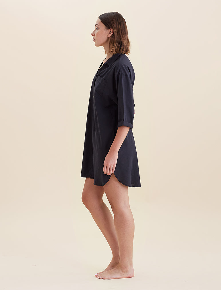 Whale Beach Nightshirt in Black