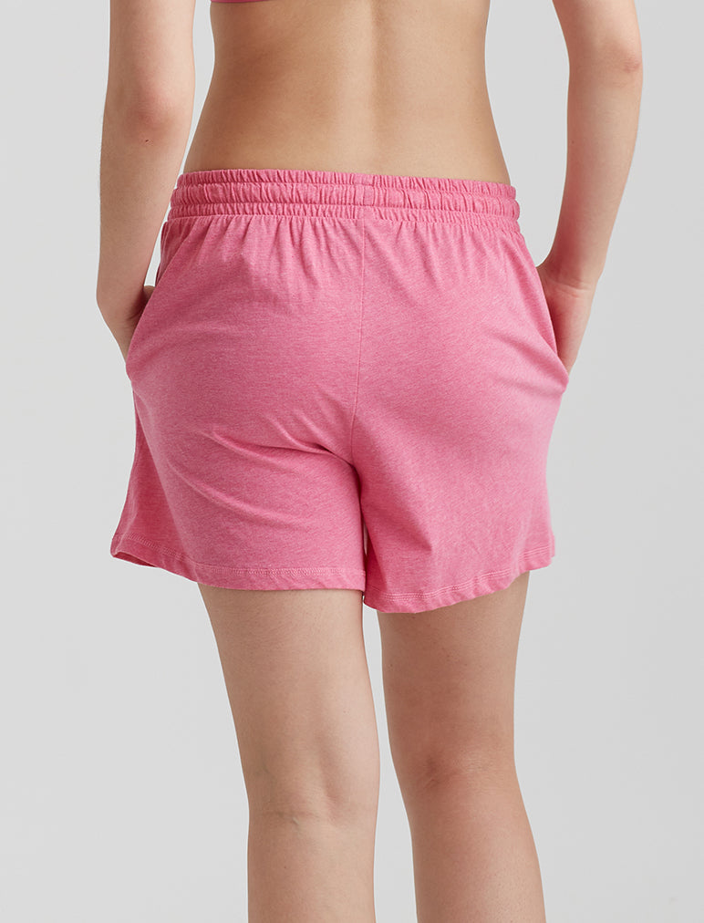High-Waisted Sunday Sleep Rib-Knit Boxer Shorts for Women -- 2-inch inseam