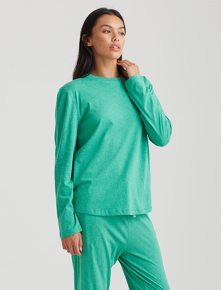 Jada Organic Cotton Long Sleeve Knit Tee