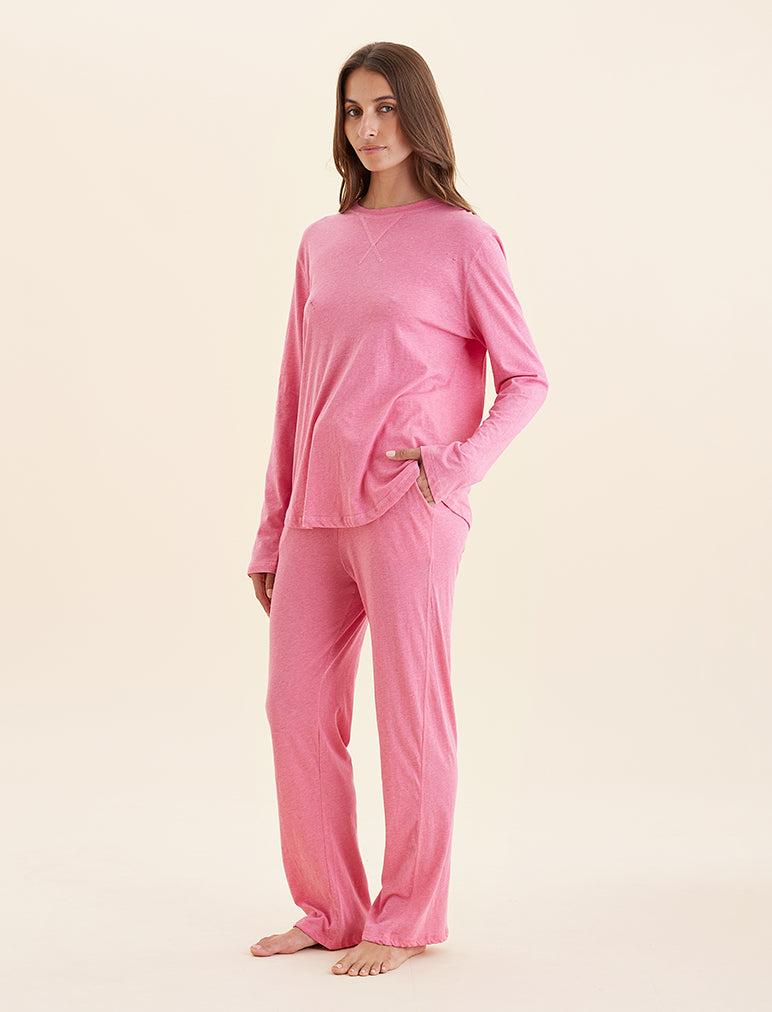 SKIN + NET SUSTAIN Judy waffle-knit stretch organic cotton-jersey pajama  pants
