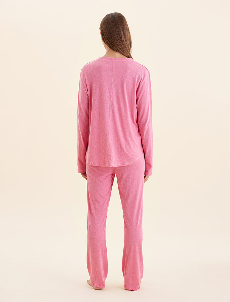 Tiger Queen - Organic Cotton Long Sleeve Pajama Set - Jade