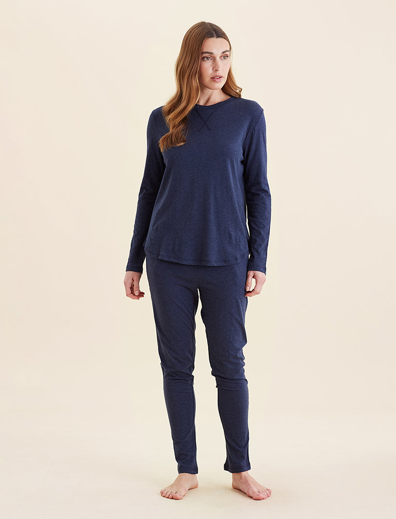 Jada Organic Cotton Long Sleeve Knit Tee