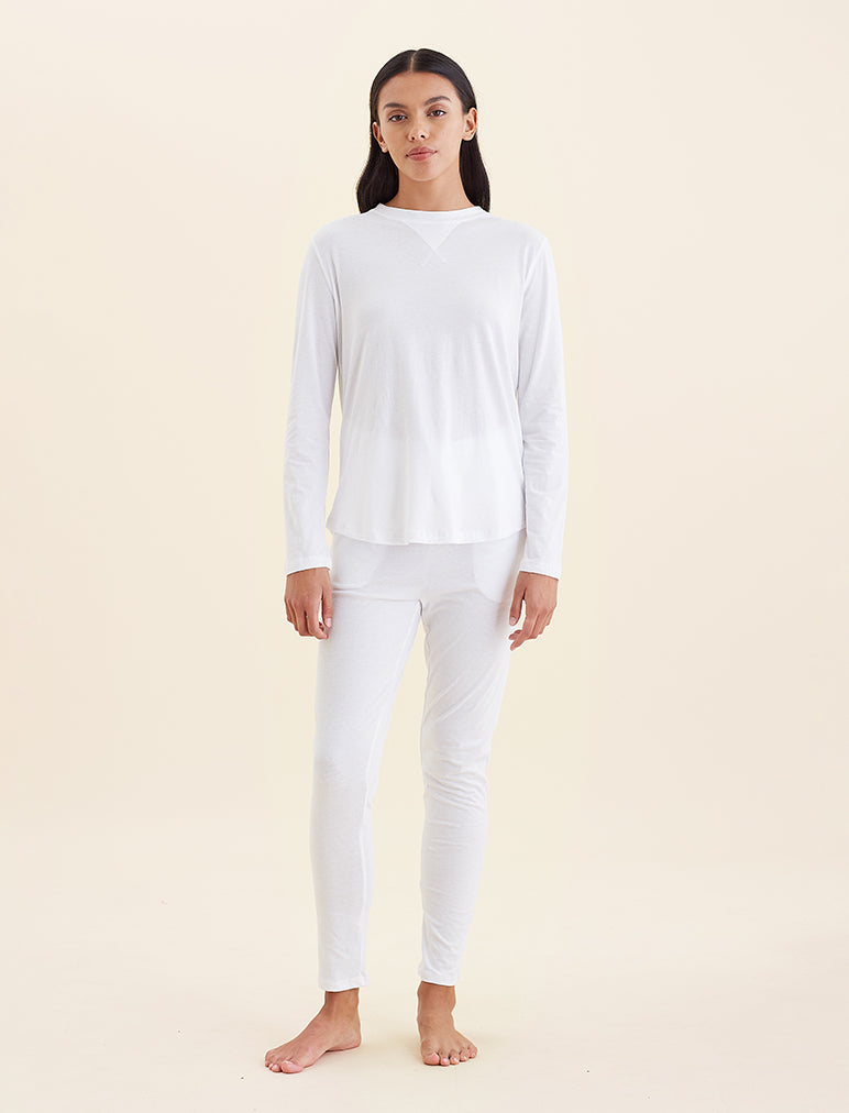 Jada Organic Cotton Long Sleeve Knit Tee