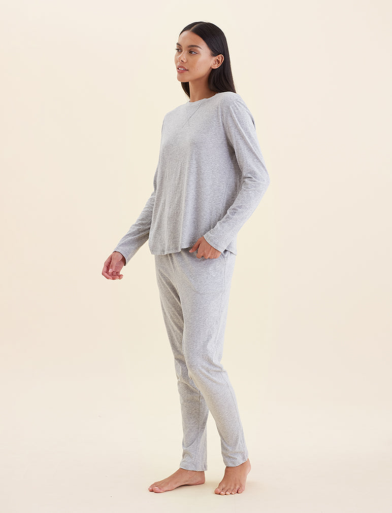 Jada Organic Cotton Knit Long Sleeve Tee