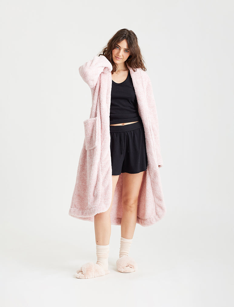 Cozy Plush Mid-Length Robe