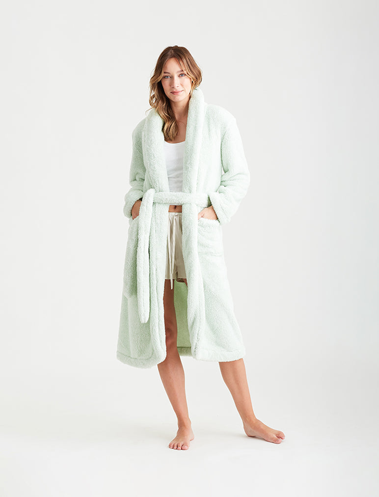 Cozy Plush Mid-Length Robe