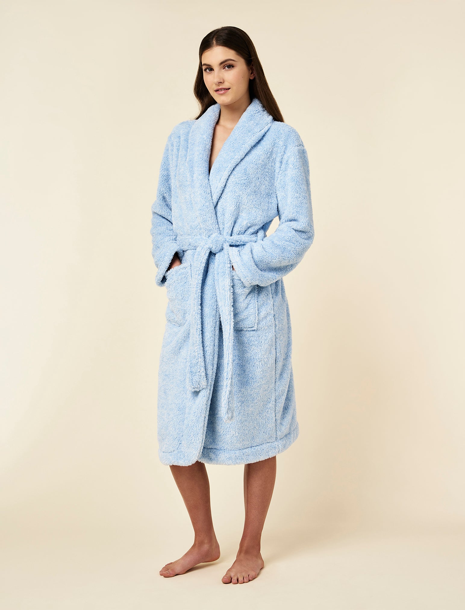Cozy Plush Mid-Length Robe