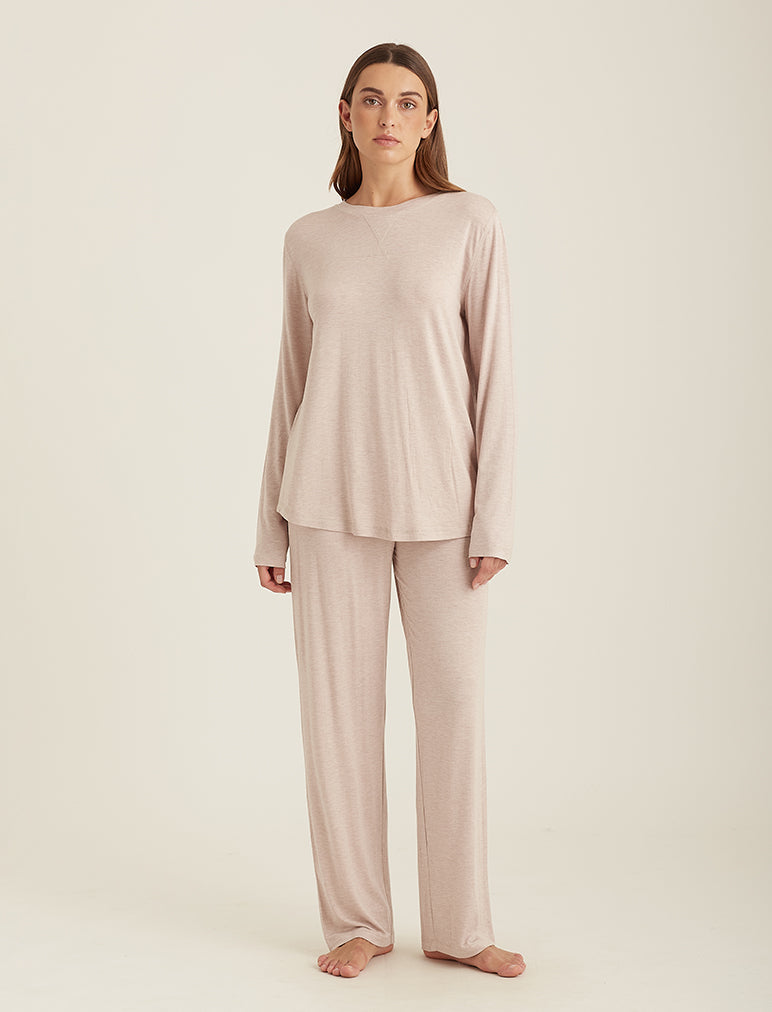 Angular Pleated Cotton Pajama Set Féraud Paris