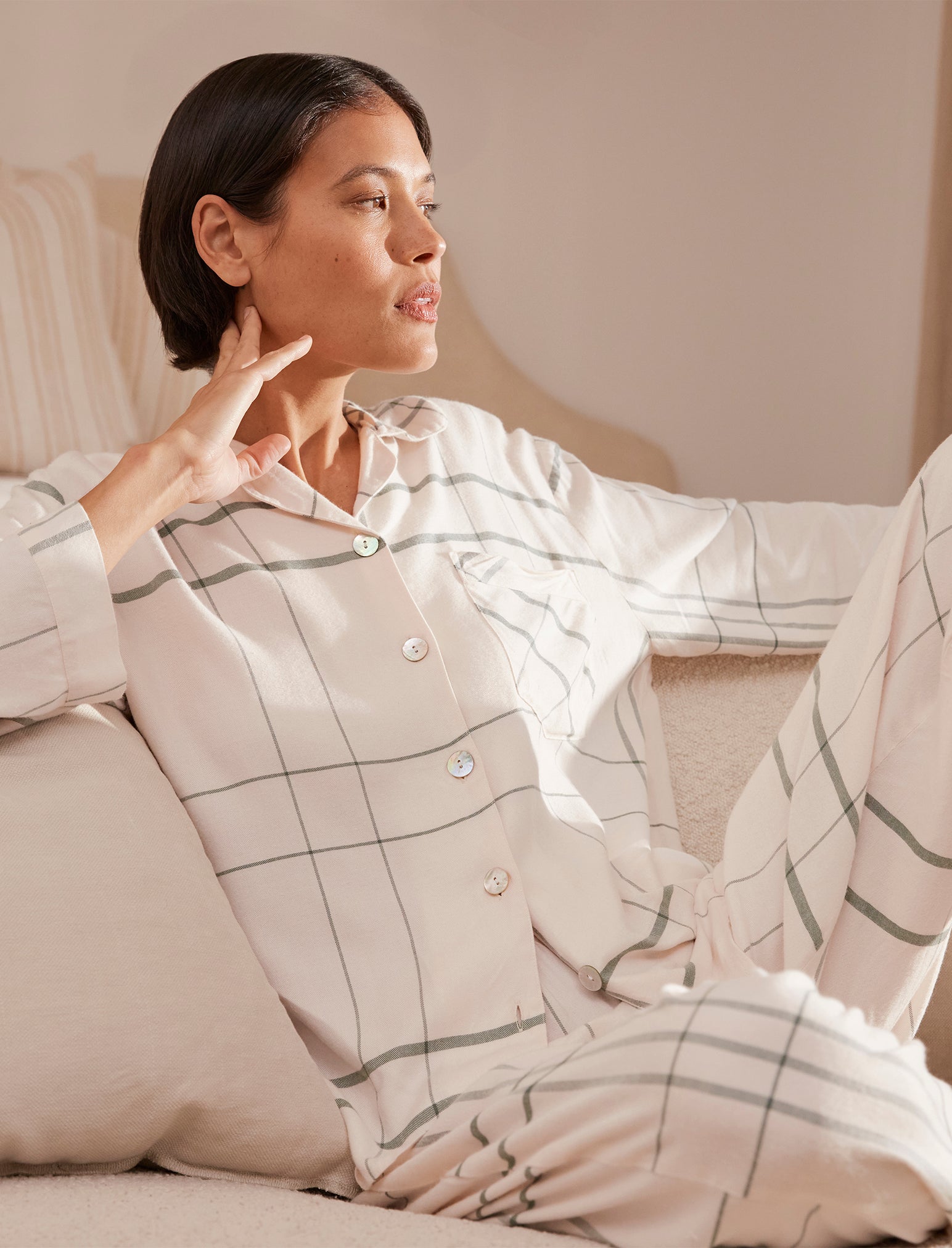 Comfy Plaid PJ Set