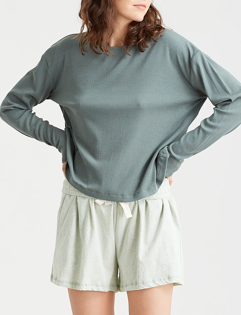 Luxe Rib Modal Soft Touch LS Tee