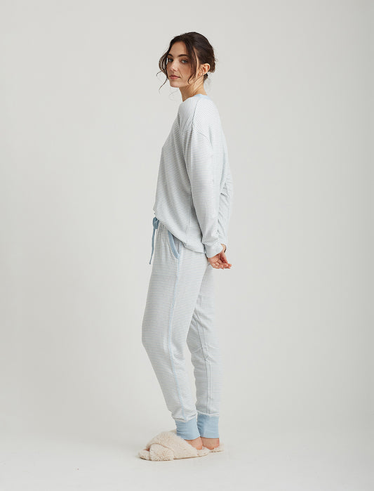 Feather Soft V-Neck LS Top and Jogger