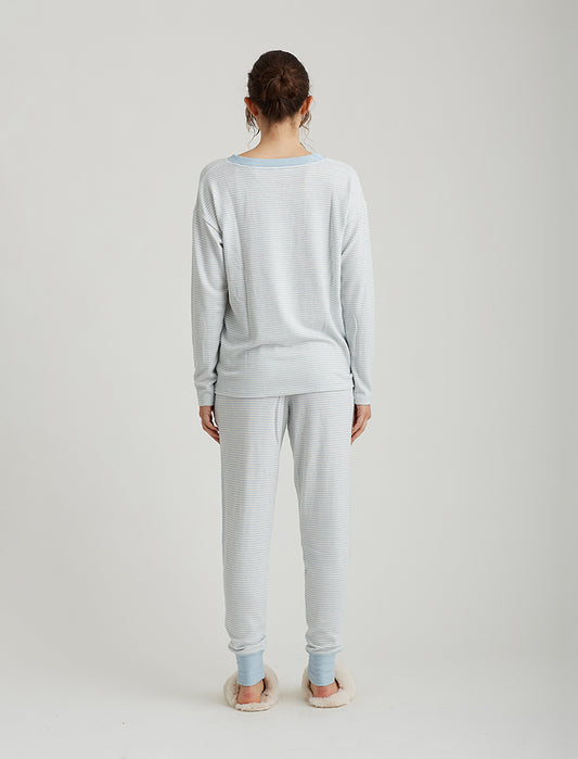 Feather Soft V-Neck LS Top and Jogger