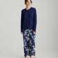 Alice Floral Pant and Feather Soft Long Sleeve Top