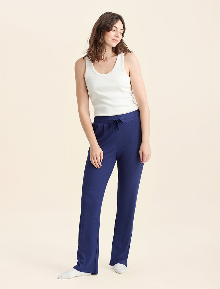 Luxe Rib Modal Wide Leg Pant