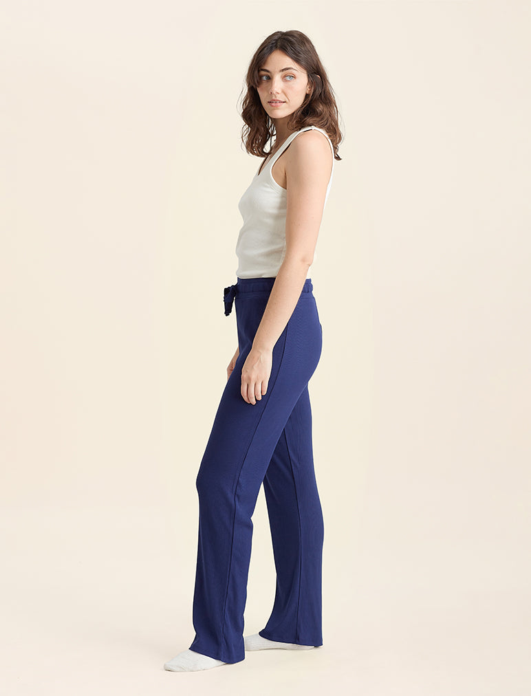 Luxe Rib Modal Wide Leg Pant