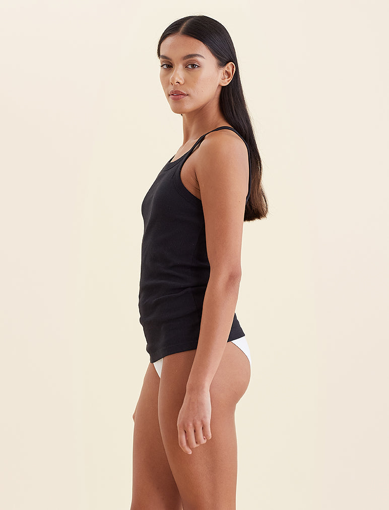 Buy 2 for $60 | Milla High Neck Rib Shelf Bra Tank