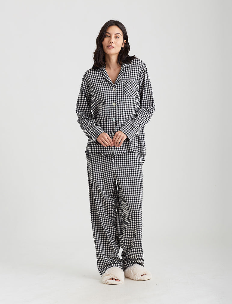 Papinelle Cherry Blossom Woven Boxer Pajama Set & Reviews
