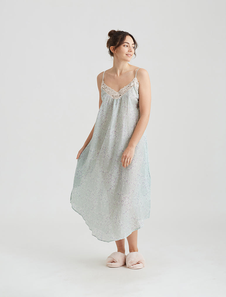 Papinelle  Washable Silk Slip Nightie in Slate – Papinelle Sleepwear AU