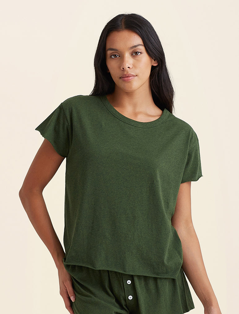 Jada Organic Cotton Knit Boxy Tee