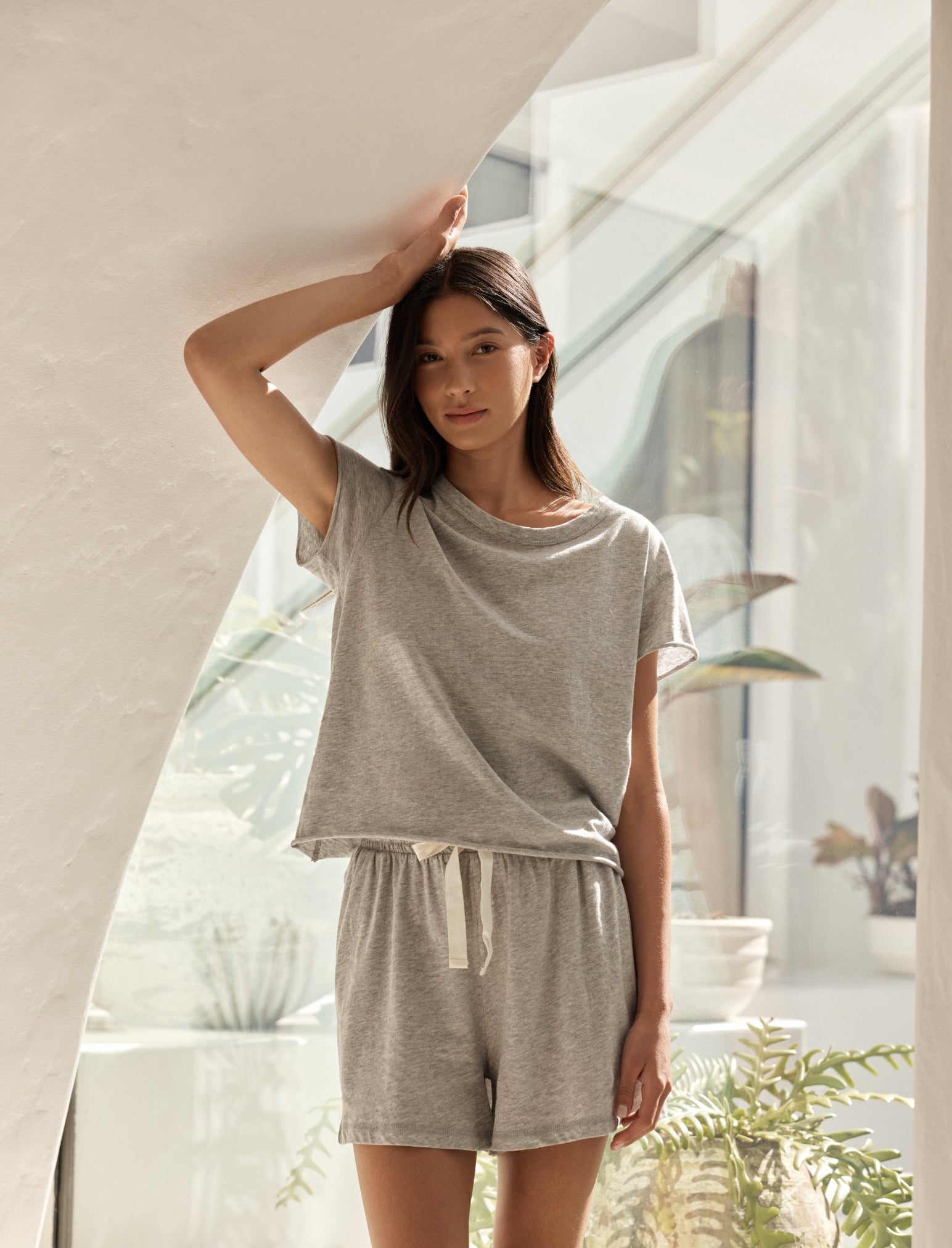 Jada Organic Cotton Knit Boxy Tee
