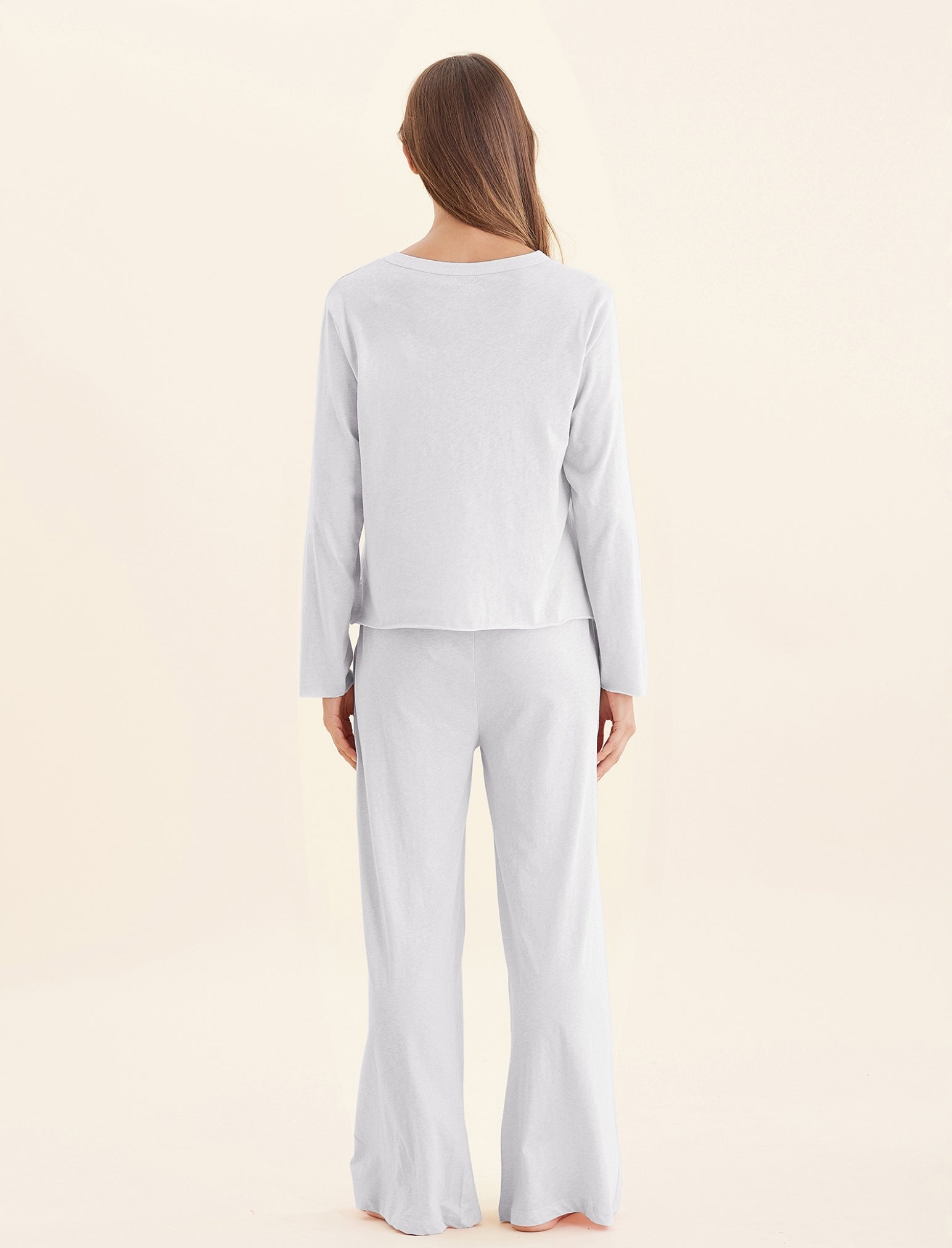 Jada Organic Cotton Knit Long Sleeve Boxy Tee