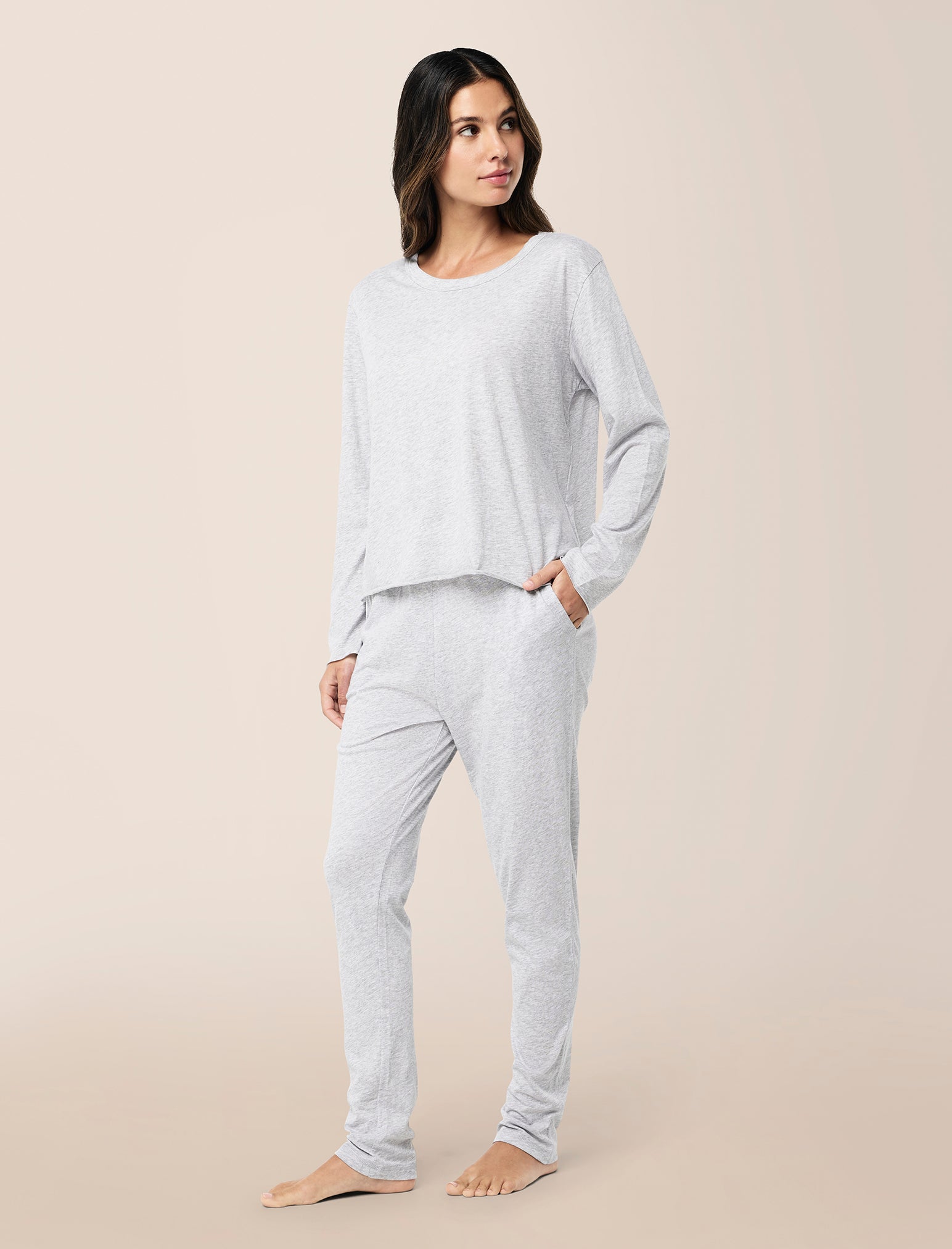 Jada Organic Cotton Boxy Long Sleeve Tee