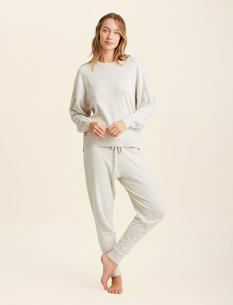 Cashmere jogger set deals