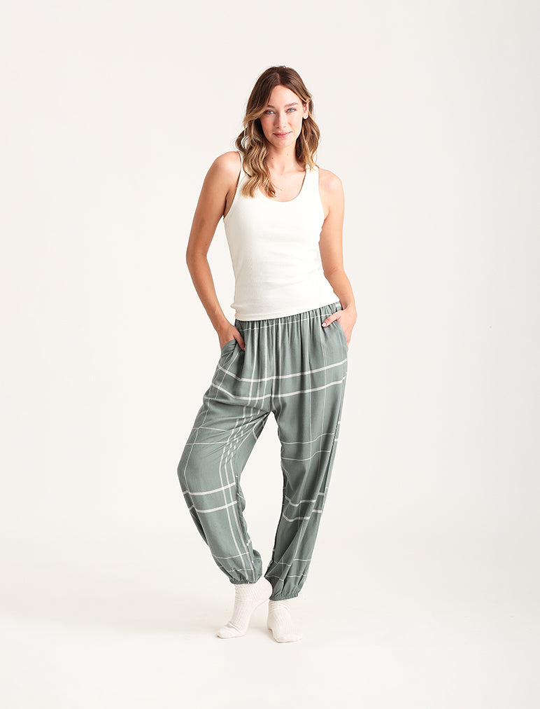 Comfy Plaid Jogger