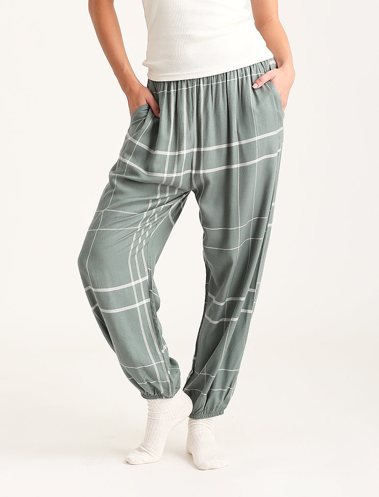 Comfy Plaid Jogger