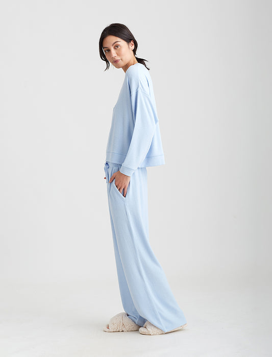 Feather Soft Boxy LS Top and Wide Leg Pant Set