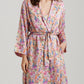 Painted Travels Silk Maxi Robe