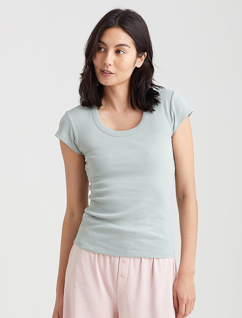 Milla Rib Shelf Bra Tee