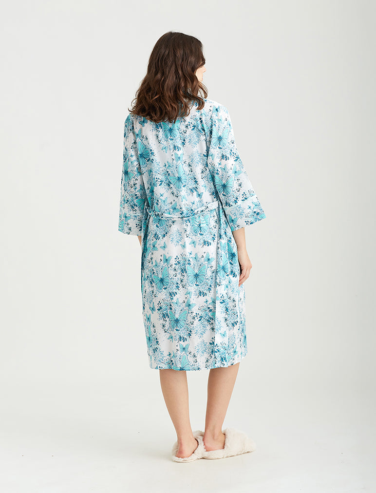 Megan Hess Butterfly Midi Robe – Papinelle Sleepwear US