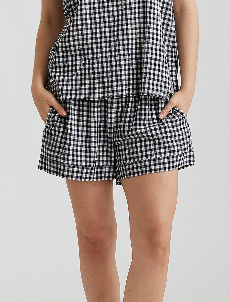 Seersucker Gingham Boxer Short